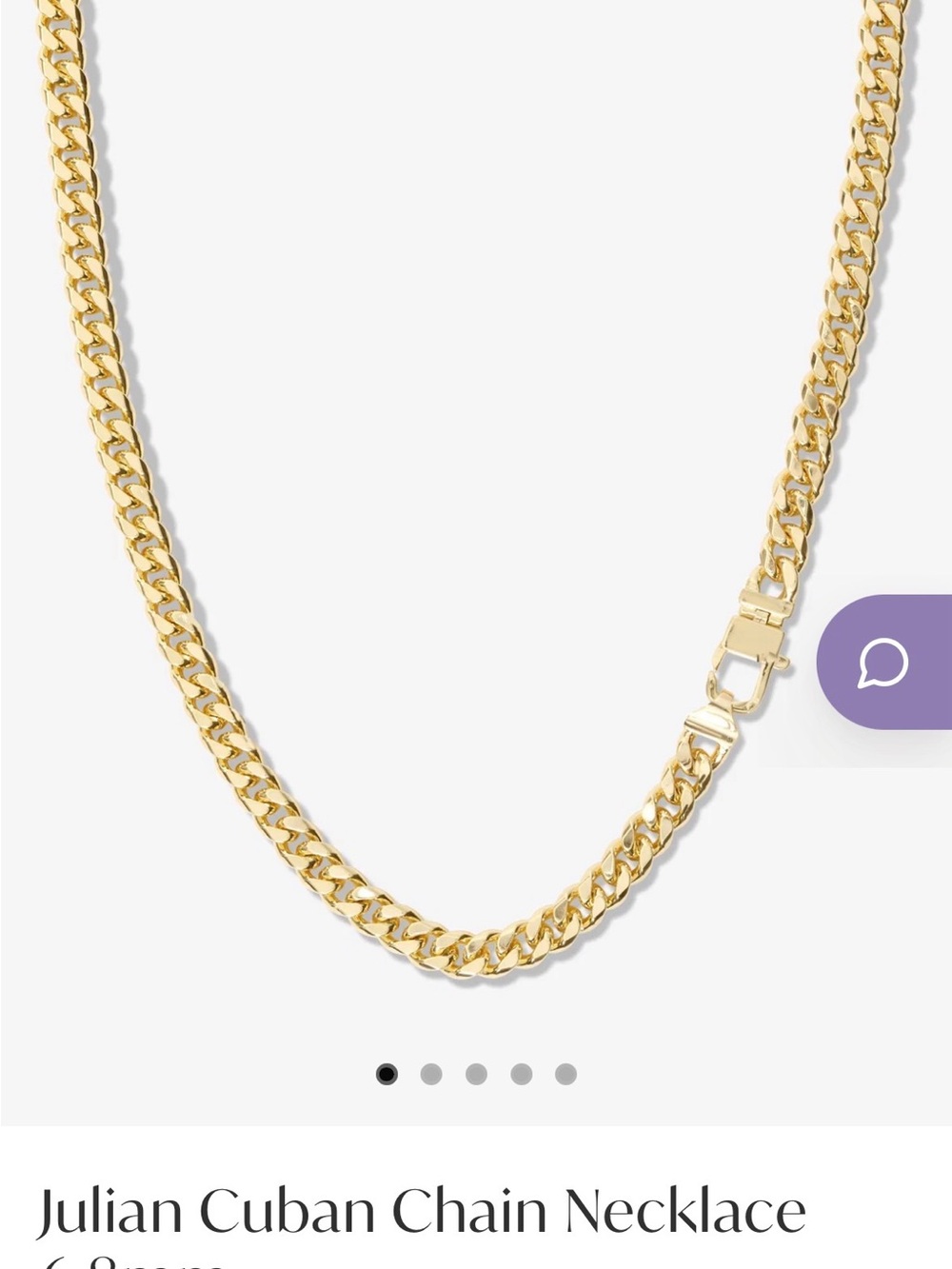 Melinda Maria Gold Cuban Link Necklace